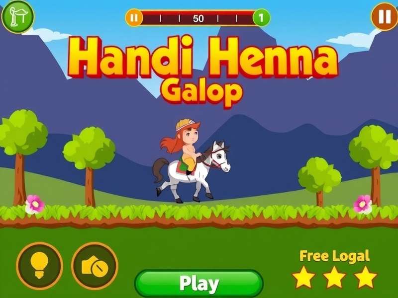 Handi Henna Gallop Game Screenshot